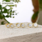 GEMQUEEN Moissanite Earrings Studs 925 Sterling Silver, 1.6CT
