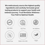 Revitalize Wellness Ashwagandha + Vitamin C Capsules | Stress and Immune Support Complex | with 550 mg Ashwagandha and 200 mg Vitamin C per Serving | 30 Servings