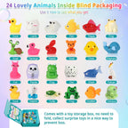 Bath Bombs for Kids with Surprise Inside, 24 Pack Kids Bath Bombs with Toys Inside Gift Set, Kid Bubble Bath Fizzy for Girls Boys with Bath Toys