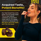 Spartan Bee Bread Chewables – Bee Bread Raw Organic Natural Multivitamin with Bee Pollen, Propolis & Royal Jelly | Fermented for Energy, Vitality, Recovery & Immunity | Non-GMO, Nothing Synthetic