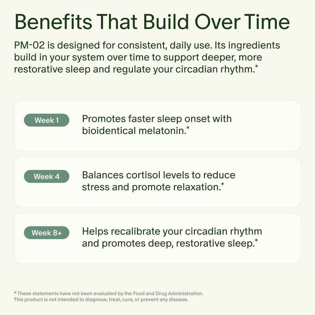 Seed PM-02 Sleep + Restore - Sleep Aid for Women & Men - Non-Habit Forming Bioidentical Melatonin & Ashwagandha - Vegan & Shelf-Stable - 30 Capsules (30-Day Supply)