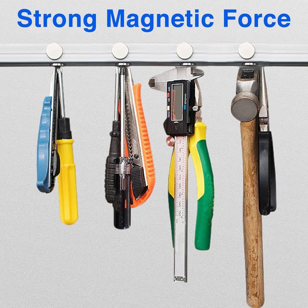 TRYMAG 60Pcs Strong Rare Earth Magnets, 12x3mm Small Refrigerator Magnet