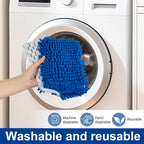 Mop Heads Replacements for Ocedar 3-Action Microfiber Flip Mop, 3 Pack Double Sided Mop Replace Head Mop Refills with Microfiber & Chenille for Dry Wet Use, Reusable, Machine Washable