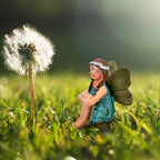 6 Miniature Fairy Figurines for Garden Outdoor, Resin Fairies with Sticks