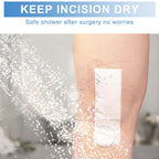 30 Pack 6"x10" Waterproof Adhesive Island Dressing for Post-Surgery Recovery | Sterile Bordered Gauze Bandages with Non-Stick Pad for Knee/Hip Replacement, Surgical Incision Care & Shower Protection