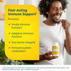 Researched Nutritionals Transfer Factor Rapid Response Immune Support Supplement - Colostrum Blend with Beta Glucan, IP-6 & Lactoferrin, Fast-Acting Innate & Adaptive Immune Modulation (120 Capsules)