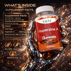 Huperzine A Supplement 200 mcg Gummies - Brain Supplements for Memory and Focus, Supports Cognitive Function & Mental Clarity - for Men, Women & Seniors - Non-GMO, Gluten-Free, 60 Vegan Chewables