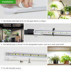 Wiaxulay 8in Grow Lights for Indoor Plants, Full Spectrum Plant Light Strip