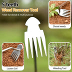 GANCHUN 2026 Weed Puller Tool, 3 Pack New Garden Stainless Steel Weeder Tool Hand Weeder Tool,Multi-Purpose Weed Remover Tool Weeding Tools for Gardening(Rubber Handle)