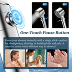 FEELSO Filtered Shower Head with Handheld, High Pressure 4 Spray Showerhead with Filters & Upgraded Anti-clog Nozzles for Hard Water -Remove Chlorine, Reduce Dry Itchy Skin -ON/OFF Switch
