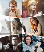 MEETSUN 3-Pack Blue Light Blocking Glasses, Anti Eye Strain Headache (Sleep Better), Computer Glasses UV400 Lens (Black + Brown Gradient + Coffee)