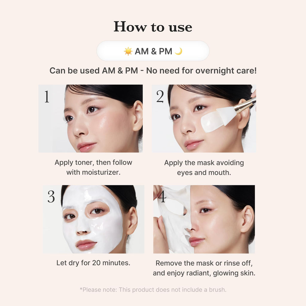 medicube Wrapping Mask Collagen Glazed Milky Glow - Daytime Peel Off Mask
