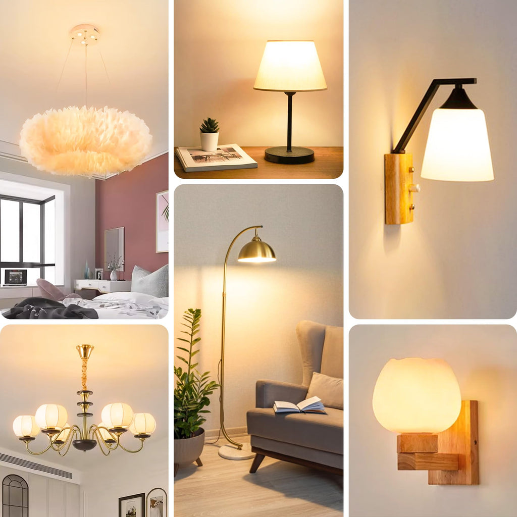TJOY A19 LED Light Bulbs 60 Watt Equivalent, Warm Soft White 2700K Lightbulbs, E26 Standard Base LED Bulbs, 9W Energy Saving for Home, 800 Lumens, 85+ CRI, 120V, Non-Dimmable, UL, 6 Pack
