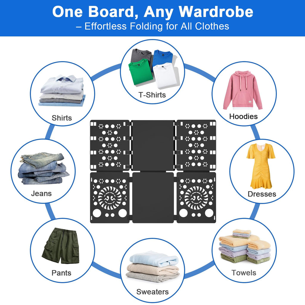 BoxLegend V3 Shirt Folder Board Tshirt Clothes Folding Board Durable Black