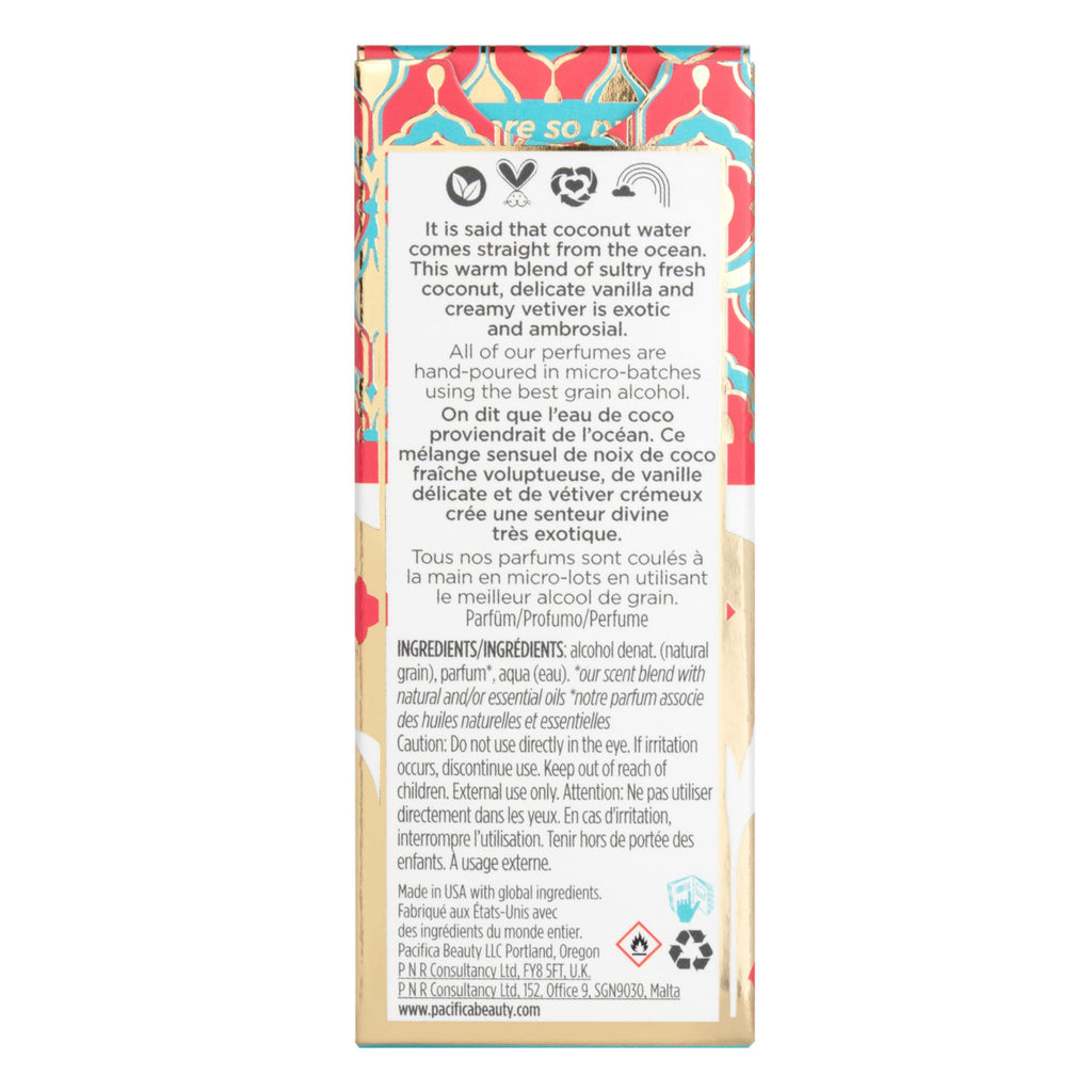 Pacifica Indian Coconut Nectar Perfume Spray ��� Tropical Vanilla & Coconut Fragrance, Layerable Beachy Perfume for Women, Clean, Non-Toxic, Vegan & Cruelty-Free Formula, All-Day Long Lasting