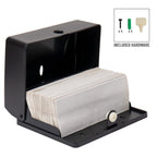Mind Reader Paper Towel Dispenser, Tri-Fold Towel Holder, Restroom, Wall Mount, Bathroom, Black