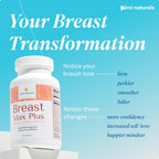 KIMI Naturals Breast Max Plus - Breast Enhancement Pills | Breast Enlargement Supplements with Fenugreek, Breast Growth, Supports Breast Firmness | 90 Capsules