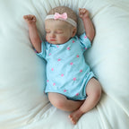 Realistic Reborn Baby Dolls - 18 inch Rosalie Newborn Baby Sleeping Girl, Cloth Body Poseable Real Life Baby Dolls Birthday Gift for Kids Age 3+…