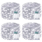 4 Pack Fairy Lights Battery Operated 16FT 50 LED String Lights Cool White