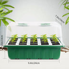 Sondiko Seed Starter Tray with Soft Silicone Cells, 80-Cell Reusable Seed Starter Kit, Seedling Starter Trays with Humidity Dome, Mini Germination Kit for Starting Vegetable, Flower & Herb Seeds