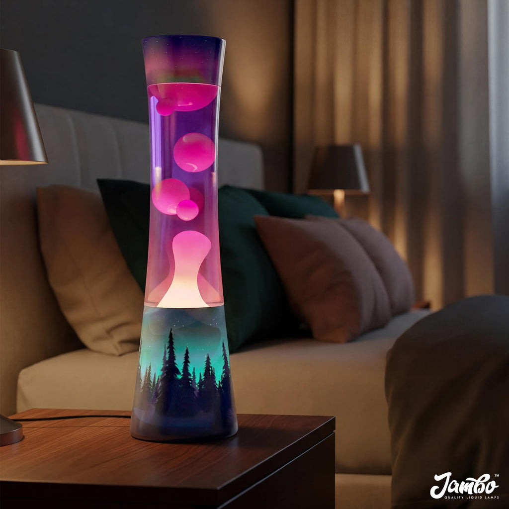 JAMBO 15.5" The Upgraded Motion Lamp, Aurora Decal Motion Light, Beautiful Home Decor, Living Room Bedroom Lamp, Relaxing Nightlight for Teens, Kids & Adults