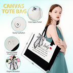 Boss Lady Gifts for Women, Best Boss Gifts for Women with Canvas Tote Bag, Funny Boss Christmas Gifts for Women, Cool Gifts for Bosses Female, Office Appreciation Gifts for Birthday Boss Day