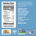 PB2 Performance Almond Plant Based Vegan Protein Powder | 20g Complete Protein, No Added Sugar, Prebiotic Fiber | Dairy Free, Certified Vegan, Non-GMO, Gluten Free [Almond w/Madagascar Vanilla, 1LB]