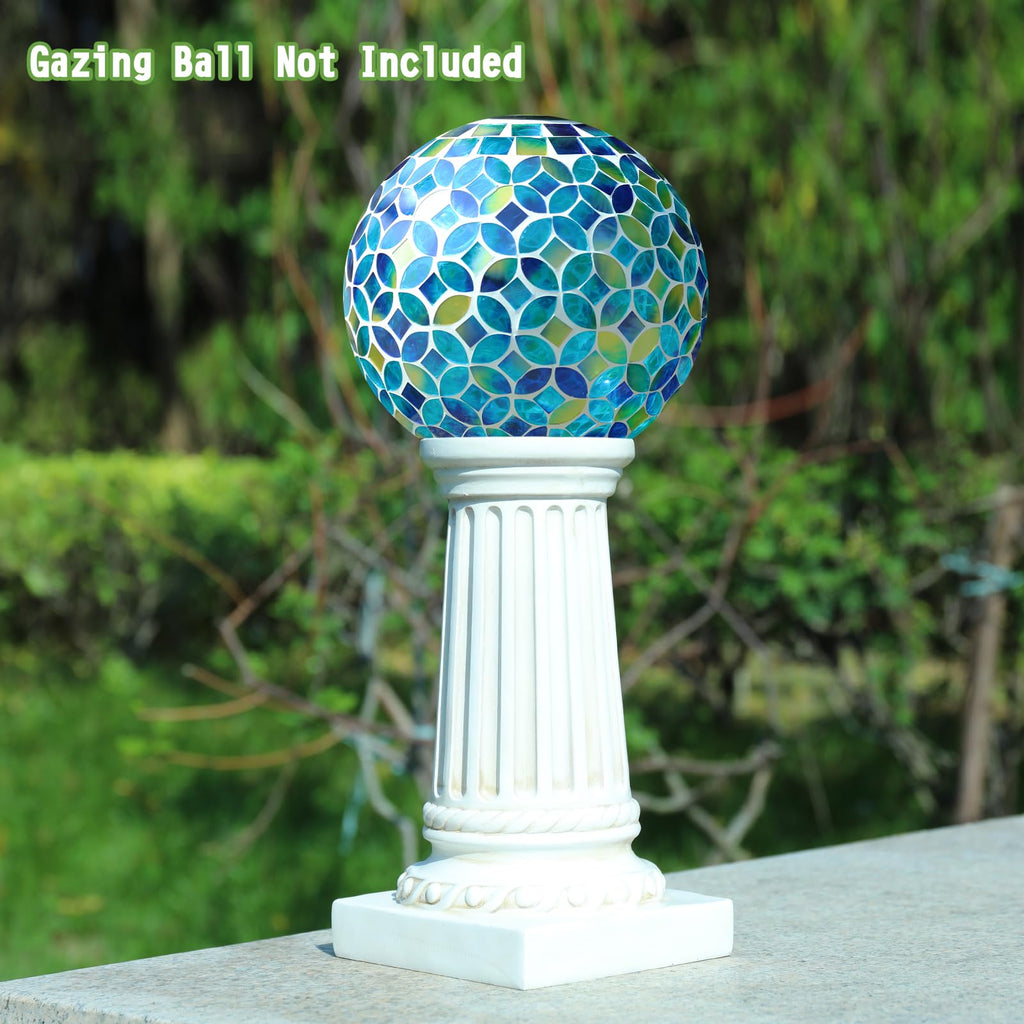 VCUTEKA Gazing Ball Stand, 8-10" Gazing Globe Outdoor Roman Garden Pedestal