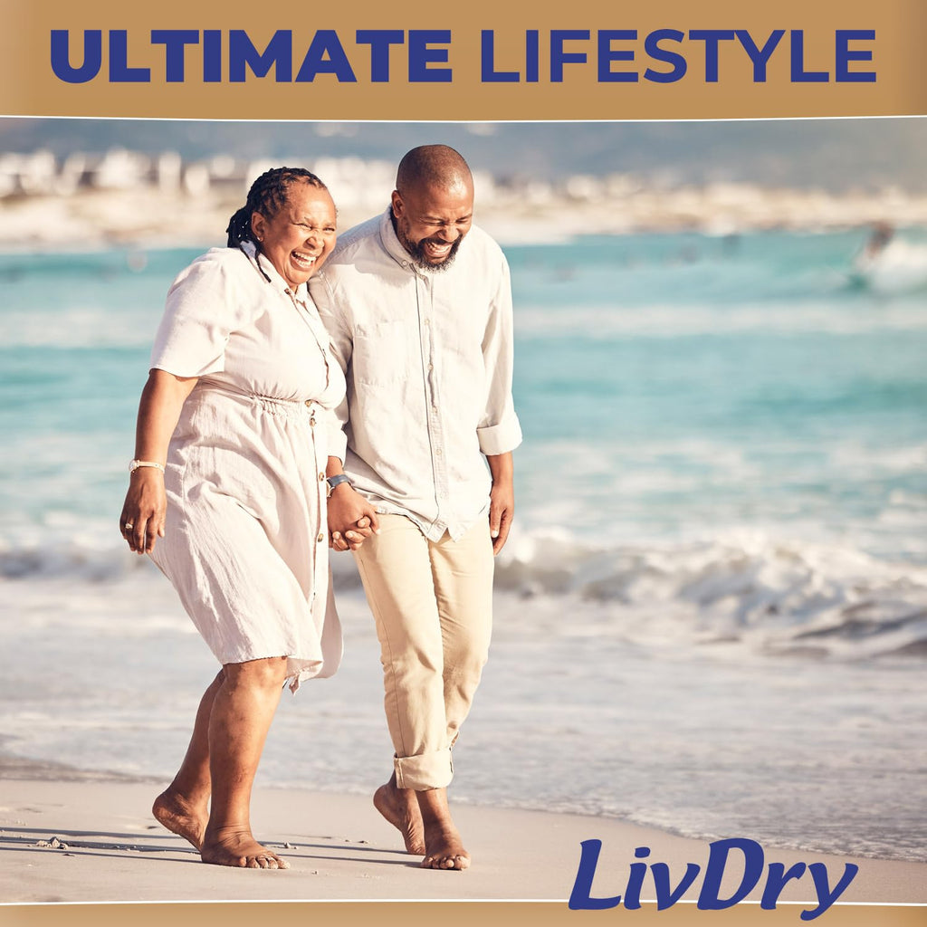 LivDry Ultimate 3XL Adult Incontinence Underwear, Max Absorbant Diapers for Women and Men, XXXL 72” -92" Waist, Leak Proof Cuff, XXX-Large, 36 Count