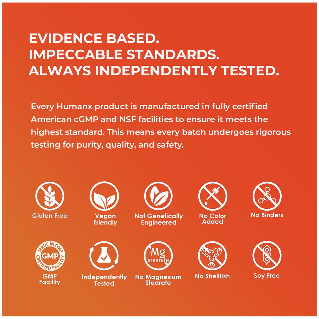 Humanx Cistanche+ 550MG (Cistanche Tubulosa Extract Powder for Men) USA Made - Easy to Swallow Capsules - Powerful Supplement to Support Athletic Performance, Strength, & Vitality
