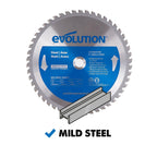 Evolution Power Tools 8BLADEMS Steel Cutting Saw Blade, 8-Inch x 50-Tooth , Blue