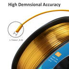 GIANTARM 3D Printer Filament, Silk Gold Pla Filament, 1Kg(2.2lbs) Spool, 1.75mm Dimension Accuracy +/- 0.03mm, 3D Printing Filament