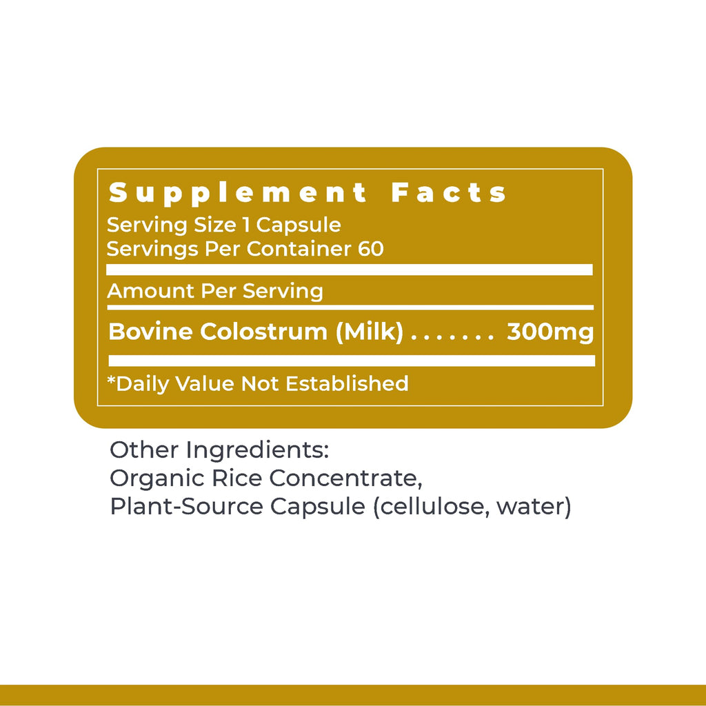 Premier Research Labs Colostrum-IgG - Colostrum Supplement, Bovine Colostrum for Humans, Cow Colostrum for Immune Health, Superfood with Lactoferrin, Amino Acids, Nucleotides - 60 Capsules