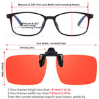 VIEWBETTER 3 Pack Clip On Blue Light Blocking Glasses for Eyes Strain/Light-Sensitive Flip Up Computer Gaming Glasses BL801