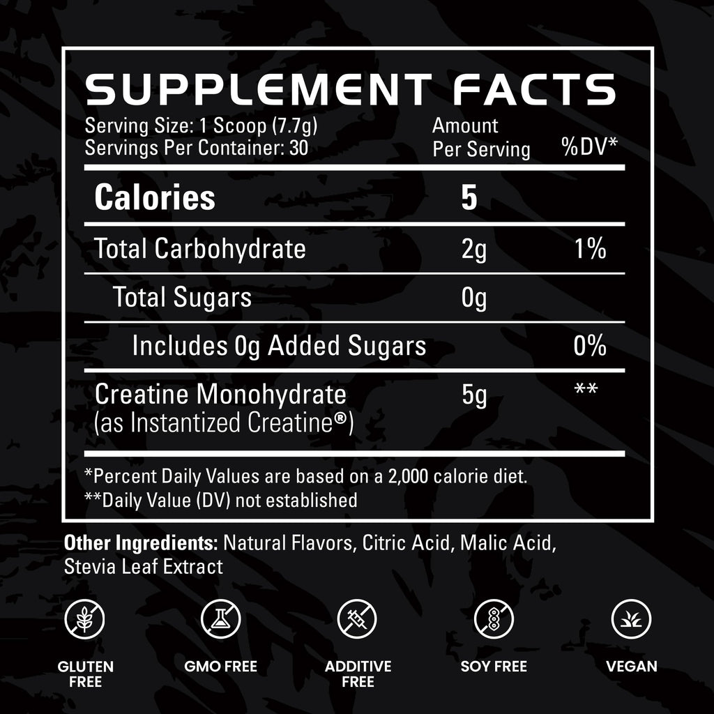 Gains in Bulk Instantized Creatine Monohydrate for Men & Women, Soluble Pre Workout Powder, Supports Muscle Building, Strength and Performance, Bodybuilding Supplements, Sour Gummy, 30 Servings