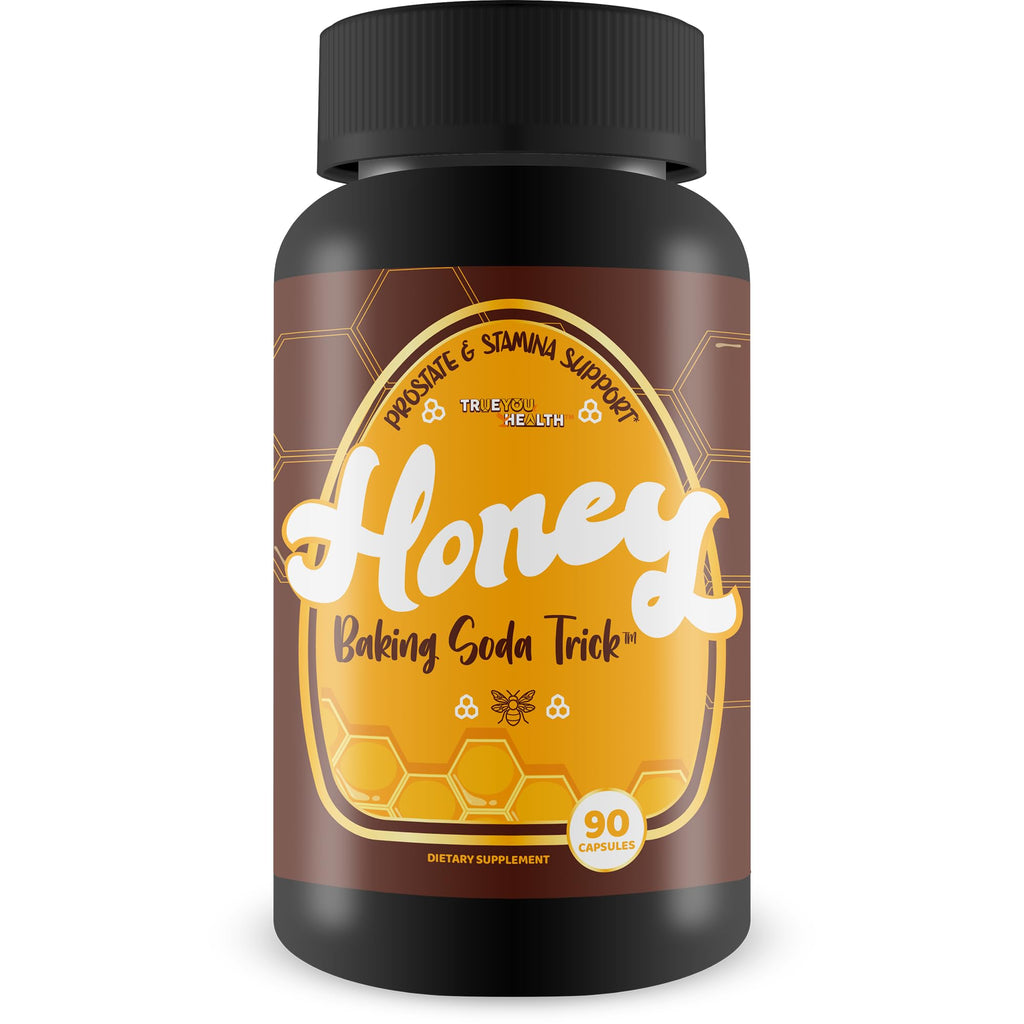 Honey Baking Soda Trick for Men - Our Best Natural Prostate Supplements for Men - Natural Prostatitis Treatment - Ultra Alpha Honey Prostate, Blood Flow, & Boost Trt Stamina Support