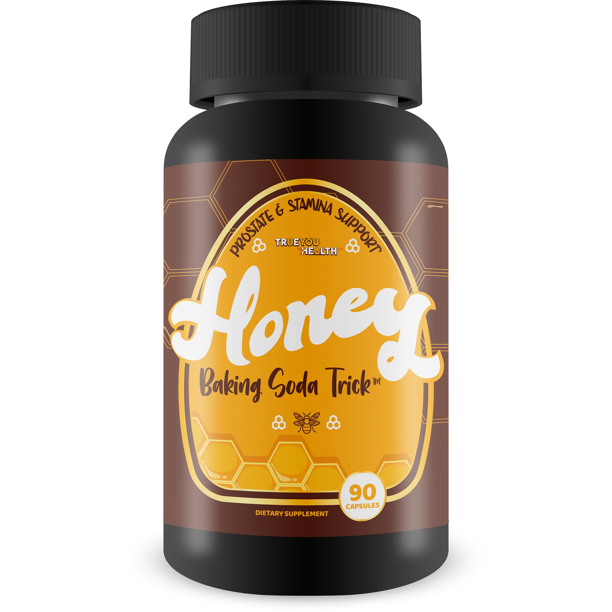 Honey Baking Soda Trick for Men - Our Best Natural Prostate Supplements for Men - Natural Prostatitis Treatment - Ultra Alpha Honey Prostate, Blood Flow, & Boost Trt Stamina Support