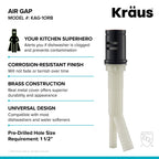 KRAUS Dishwasher Air Gap in Oil Rubbed Bronze, KAG-1ORB