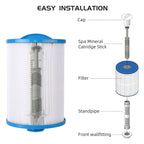 ROYOR Hot Tub Silver Ion Cartridge - Spa Mineral Sticks for Hot Tub, Spa Silver Ion Cartridge, 2 Pack