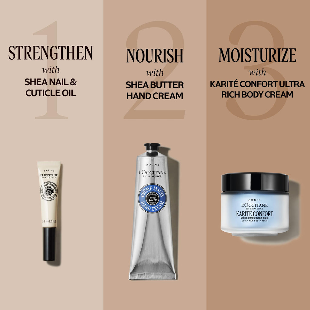 L'OCCITANE 20% Organic Shea Butter Hand Cream, Non-Greasy, Vegan, 5.1 Fl Oz