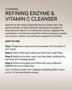 BABOR Enzyme & Vitamin C Powder Cleanser – Water-Activated Face Wash for Brightening & Exfoliation | Gentle Daily Polish for the Look of Refined Pores & Radiant-Looking Skin | Travel-Friendly