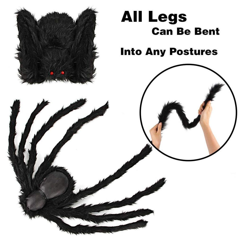 Halloween Decorations Outdoor Large Spiders: 6 Pack Spiders Halloween Decor