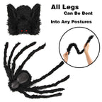 Halloween Decorations Outdoor Large Spiders: 6 Pack Spiders Halloween Decor