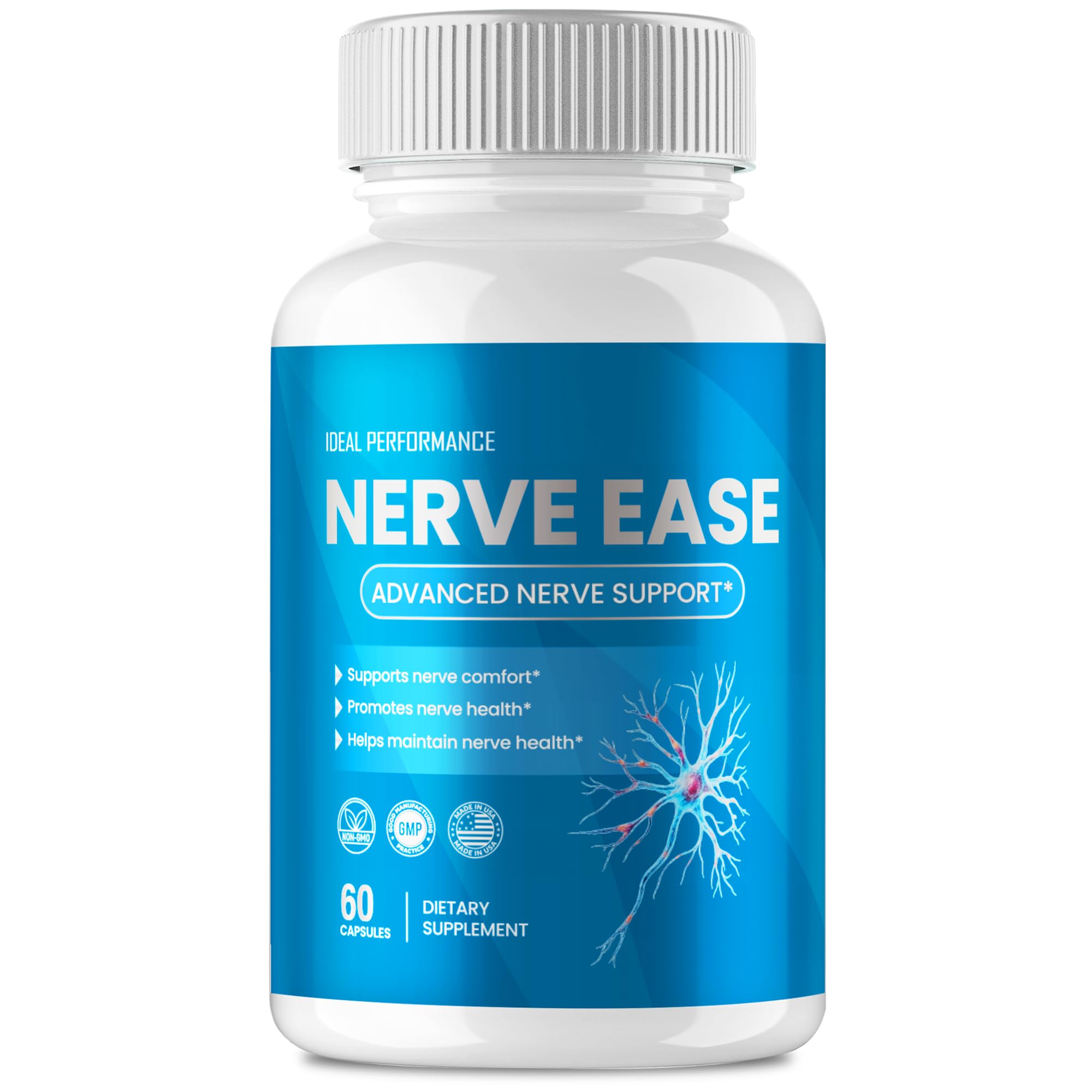 IDEAL PERFORMANCE Nerve Ease Capsules, NerveEase Pills Reviews (60 Capsules)