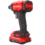 CRAFTSMAN Cordless 1/4 Impact Driver with 2 Ah Lithium Ion Battery, Charger and PH2 Screwdriving Bit, LED Light, High Torque, Variable Speed, 2900 RPM (CMCF801D1)
