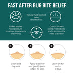 Quitch Mosquito Bite Itch Relief Patch, After Bite Insect Bite Treatment, Anti Itch Cream Alternative, Insect Bite Relief, Cruise, Travel and Camping Essential for Kids