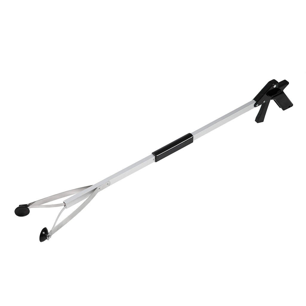 Grabber Tool 32" Suction Cup Grip Heavy Duty Aluminum -2 Pack- Lightweight Foldable Reacher Grabber Pickup Tool, Gripper Grabbers for Elderly Grab it Reaching Tool Trash Picker Grabber Black, By Luxet