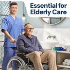 OPTEEL Adult Wipes For Elderly - 8"x13" Extra Large & Soft Wet Wipes for Adults Bathing - Incontinence Disposable Washcloths, Vitamin E & Aloe Infused for Men & Women 720ct (12 Packs of 60)
