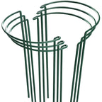 HiGift Plant Support Stakes, 6 Pack Metal Peony Cages and Supports, Garden Stakes Plant Support Cage, Large Plant Support Ring for Outdoor Indoor Snake Plant Peony Rose Flowers Vine (10" W x 15.8" H)