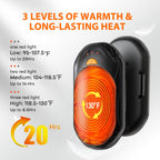 AI Hand Warmers Rechargeable 2 Pack, 20Hrs Long Safe Heat, AI Smart Chips Electric Hand Warmers, Portable Pocket Heater, Gifts for Christmas, Outdoor, Golf, Hunting, Camping Accessories